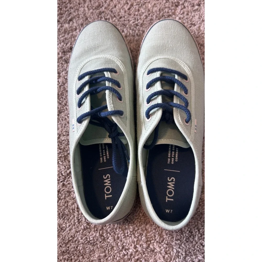 TOMS Mint‎ Heritage Carmel Beach Seaside Dopamine Canvas Sneaker 9.5 Sneakers